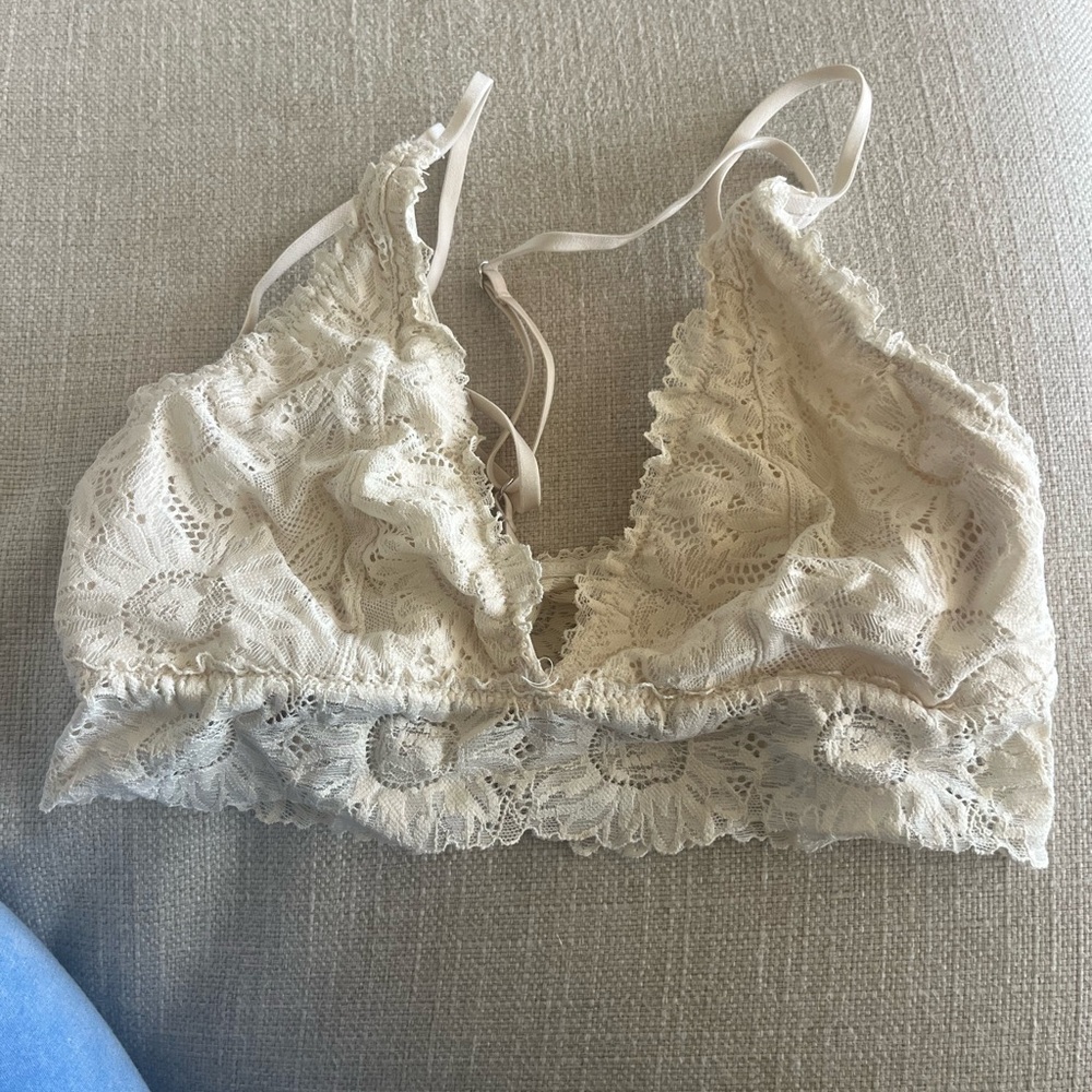 aerie Lace Bralette in Ivory